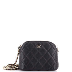 Chanel Cc Dome Zip Clutch With Chain #248049C45B
